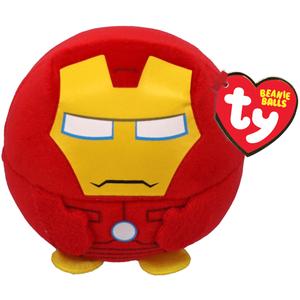 TY Marvel Superheroes Beanie Balls Puffie Plush Soft Toy - Official - Choose From: Iron Man, Spiderman & Groot