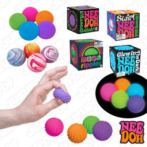 Needoh Teenie Singles Soft Squishy Fidget Toy For ADHD, Autism, Stress & Anxiety - Colour Varies