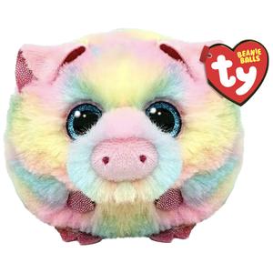 TY Beanie Balls Soft Toys - Puff Weighted Plush Balls with Glitter Eyes and Sparkle Accents