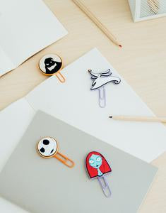 Disney Nightmare Before Christmas Paper Clips With Rubber Toppers
