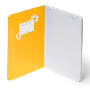 Legami A6 Lined Notebook Notepad Stationery - FSC Certified 100 g/m² White Paper, 80 Lined Pages
