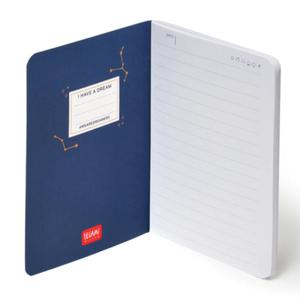 Legami A6 Lined Notebook Notepad Stationery - FSC Certified 100 g/m² White Paper, 80 Lined Pages