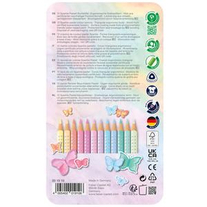 Faber Castell Sparkle Tin Pastel Colour Pencil Set
