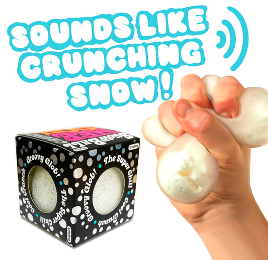 NeeDoh SnowBall Crunch Fidget Toy Snow Anti Stress Sensory Ball