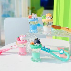 Kenji Mima Cat Sundae Sensory Kawaii Keyring