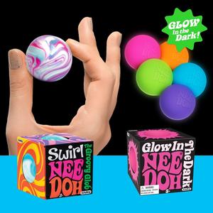 Needoh Teenie Singles Soft Squishy Fidget Toy For ADHD, Autism, Stress & Anxiety - Colour Varies