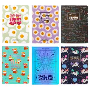 Legami A6 Lined Notebook Notepad Stationery - FSC Certified 100 g/m² White Paper, 80 Lined Pages