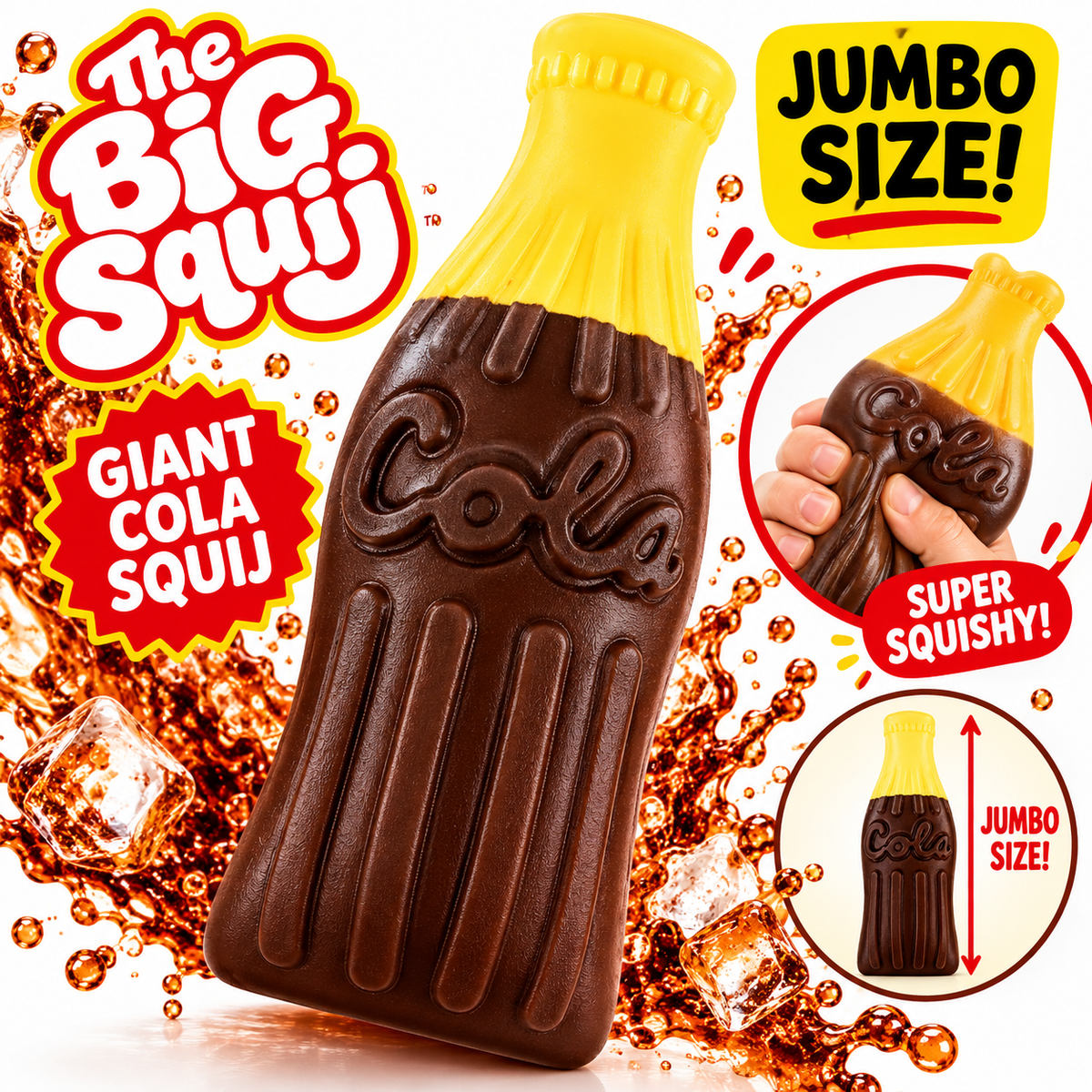 Big Squij Giant Cola Bottle Fidget Toy