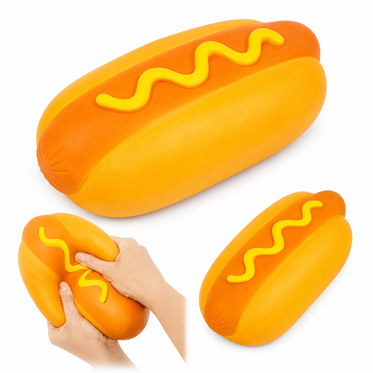 The Big Squij Hot Dog – Jumbo Slow-Rise Squishy Toy