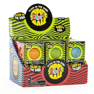 Sugar Ball Glow In The Dark "Super Squidge Ball" Marble Sensory Fidget Toy