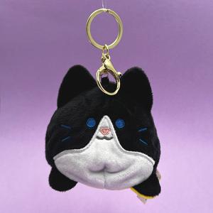 Kenji Mima Reversible Cat Keyring Kawaii Plush Keychain
