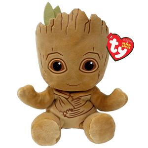 Ty Marvel Beanie Babies Superheroes Plush Soft Toy - Stuffed Toy for Kids - Spiderman, Iron Man, Captain America, The Hulk, The Guardians of the Galaxy Groot, Rocket, Black Panther