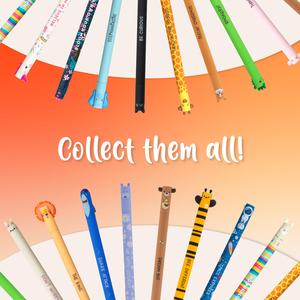 Legami Erasable Gel Pens - Full Set of 16 Cute Kawaii Pens with Heat-Sensitive Ink