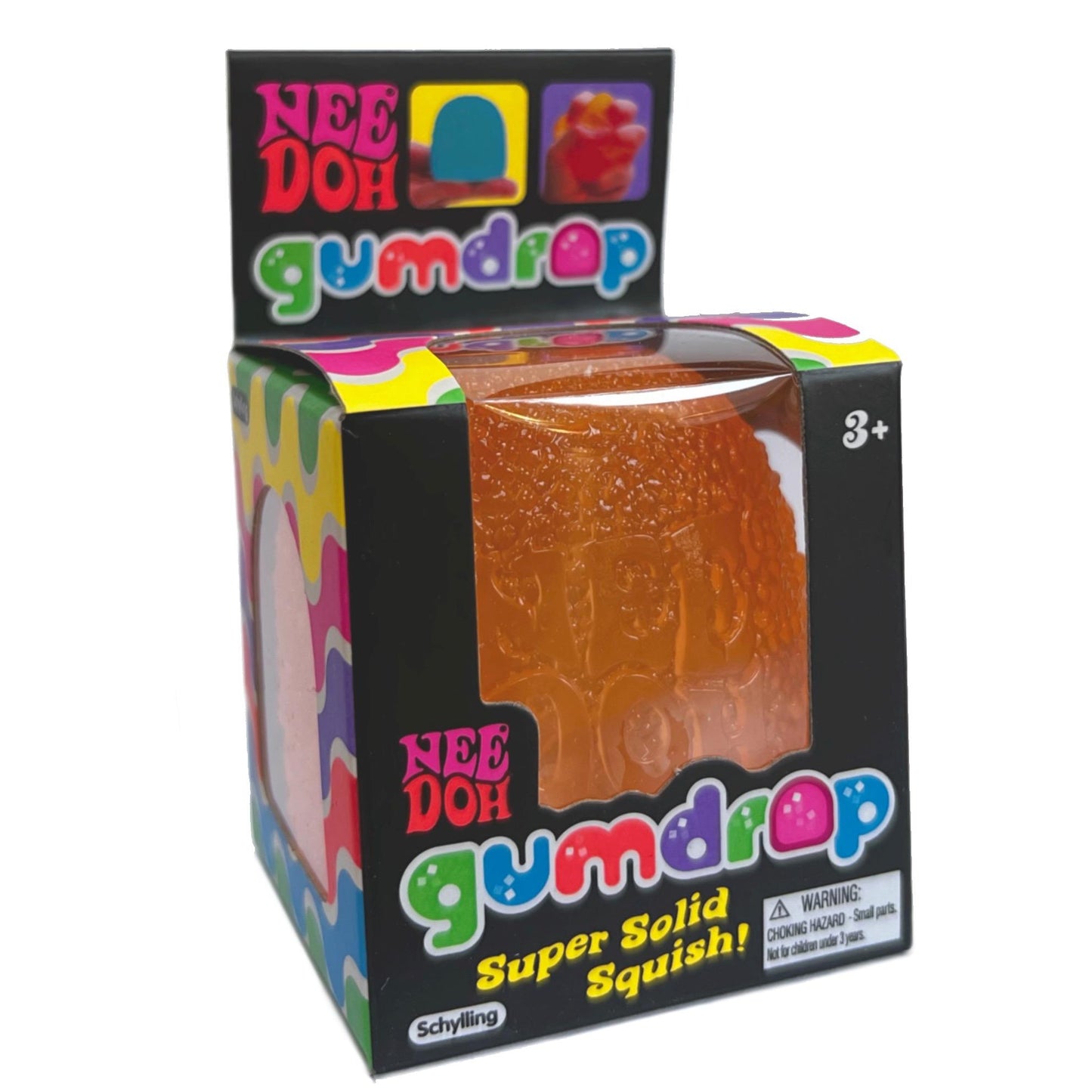 NeeDoh Gumdrop Squishie Fidget Toy Anti Stress Sensory ADHD - Textured squishy fidget toys, 4 assorted colours - Maltose Sugar Filling