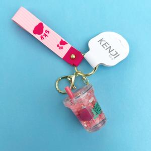 Kenji Bubble Tea Sensory Kawaii Keyring - Liquid-filled Stimulating Charm Keychain