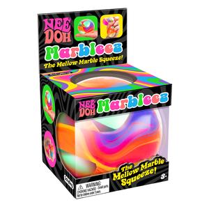 Marbleez Needoh Fidget Toy - Marvelously Mellow Squeeze Toy for Kids - Non-Toxic, Safe and Child-Friendly - Helps with Mindfulness and Concentration - 5 Different Marble-Effect Colours
