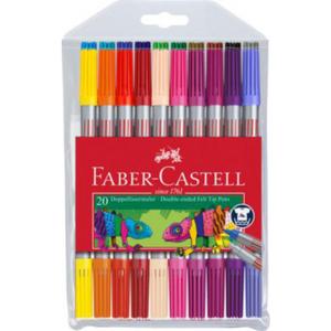 Faber-Castell Set of 20 Double Ended Fibre-tip Felt Tip Pens