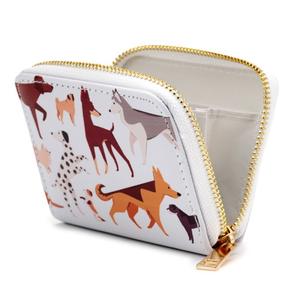 Dog Zip Around Small Wallet Coin Purse