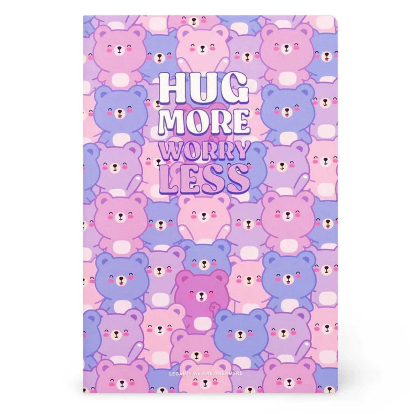 Legami A5 Lined Notebook - Ideal for Note-Taking - Teddy, Bee, Moth, Hedgehog, Flowers