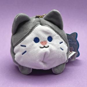 Kenji Mima Reversible Cat Keyring Kawaii Plush Keychain