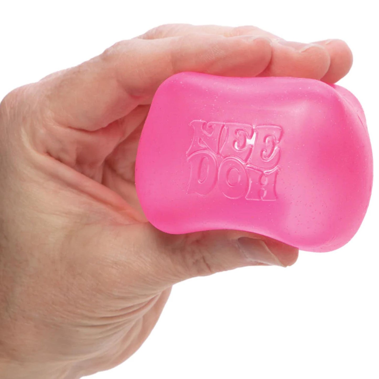 NeeDoh Nice Cube Anti Stress Sensory ADHD Fidget Toy, 3 Translucent Colors (1 sent), Non-toxic Maltose Sugar