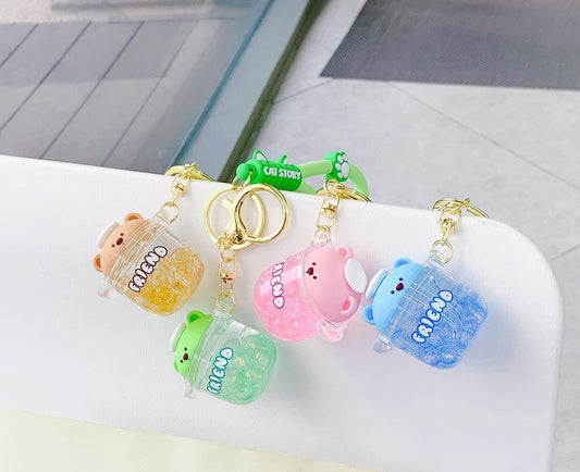 Kenji Mima Tumbler Friend Kawaii Keyring Keychain With Wristband - Collect Them All!