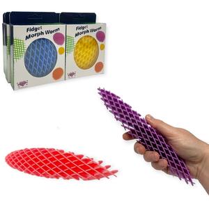 Fidget Morph Worm - Expanding Fidget Toy for ADHD, Autism, Stress & Anxiety - Quiet Sensory Toys