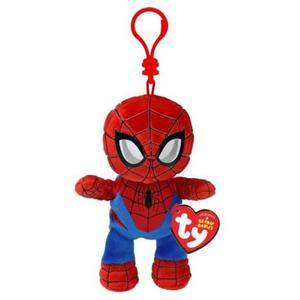 TY Marvel Plush Key Clip Key Ring Keyring - Spiderman, Groot, Iron Man, Rocket, Captain America, Black Panther, Miles Morales - Beanie Babies