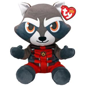 Ty Marvel Beanie Babies Superheroes Plush Soft Toy - Stuffed Toy for Kids - Spiderman, Iron Man, Captain America, The Hulk, The Guardians of the Galaxy Groot, Rocket, Black Panther