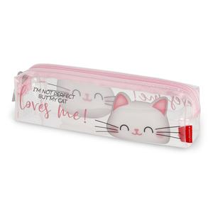 Legami Transparent Pencil Case - Panda or Cat
