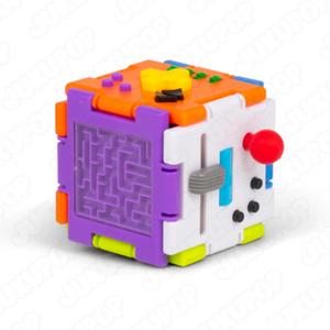 Super Sensory Square Ultimate Fidget Toy - Spin, Push, Pop, Twist, Click - Button, Maze, Toggle For ADHD & Anxiety