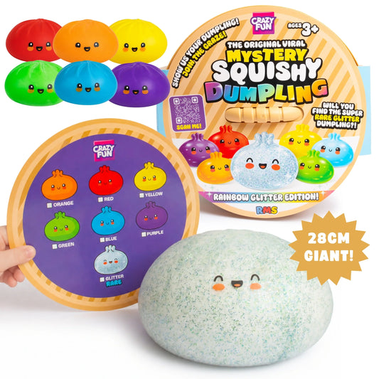 PRE ORDER - RMS Jumbo Mystery Squishy Dumpling 28cm – Giant Sensory Toy
