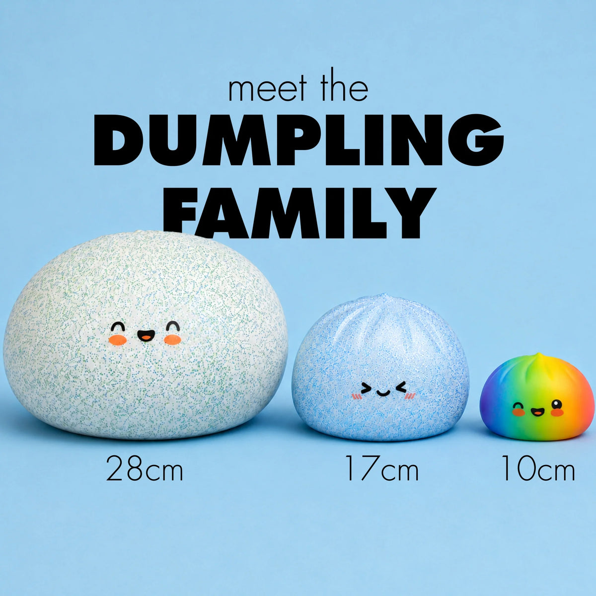 PRE ORDER - RMS Jumbo Mystery Squishy Dumpling 28cm – Giant Slow-Rise Sensory Toy