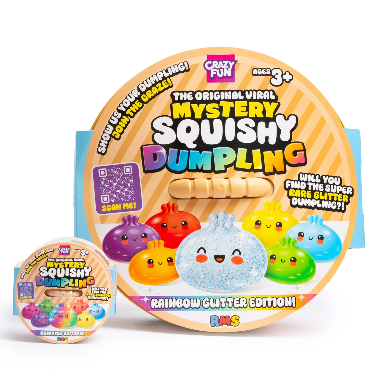 PRE ORDER - RMS Jumbo Mystery Squishy Dumpling 28cm – Giant Slow-Rise Sensory Toy