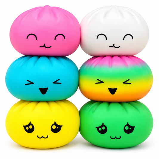 Jumbo Bao Buddies Squishy Toy – Assorted Kawaii Slow-Rising Bao Bun