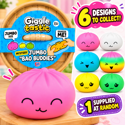 Jumbo Bao Buddies Squishy Toy – Assorted Kawaii Slow-Rising Bao Bun