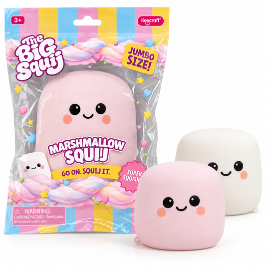 The Big Squij Marshmallow Slow-Rise Squishy Toy – Large Soft Sensory Fidget
