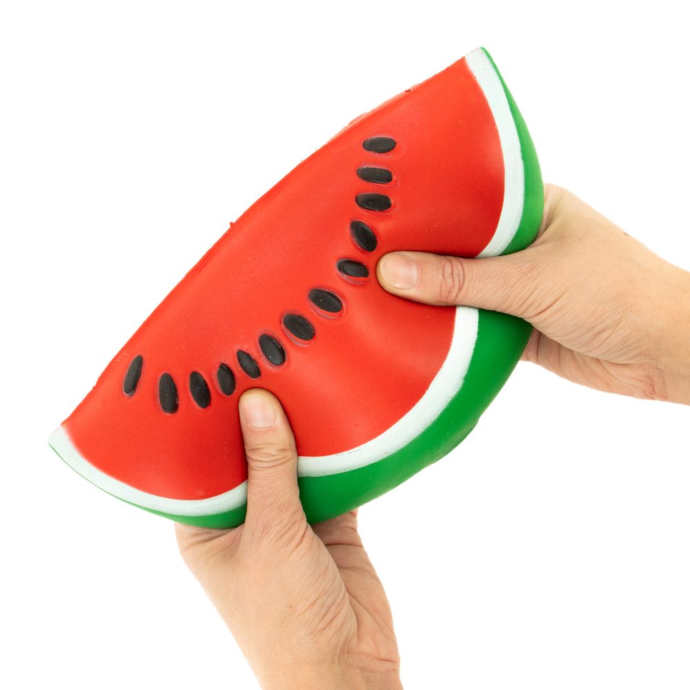 Big Squij Watermelon Slow-Rise Squishy Toy – Jumbo Fruit Sensory Fidget