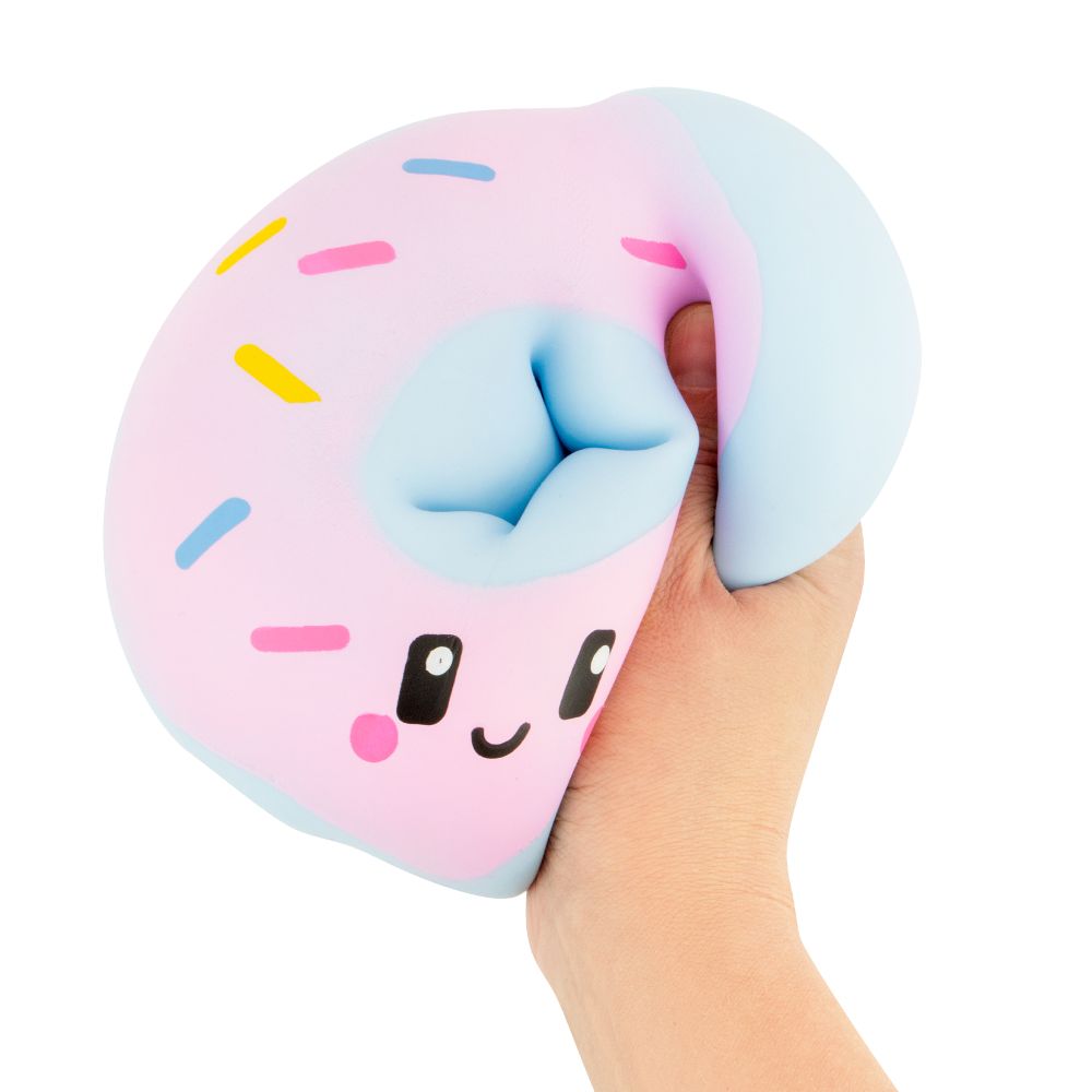 Big Squij Donut Slow-Rise Squishy Toy – Cute Sprinkle Sensory Fidget