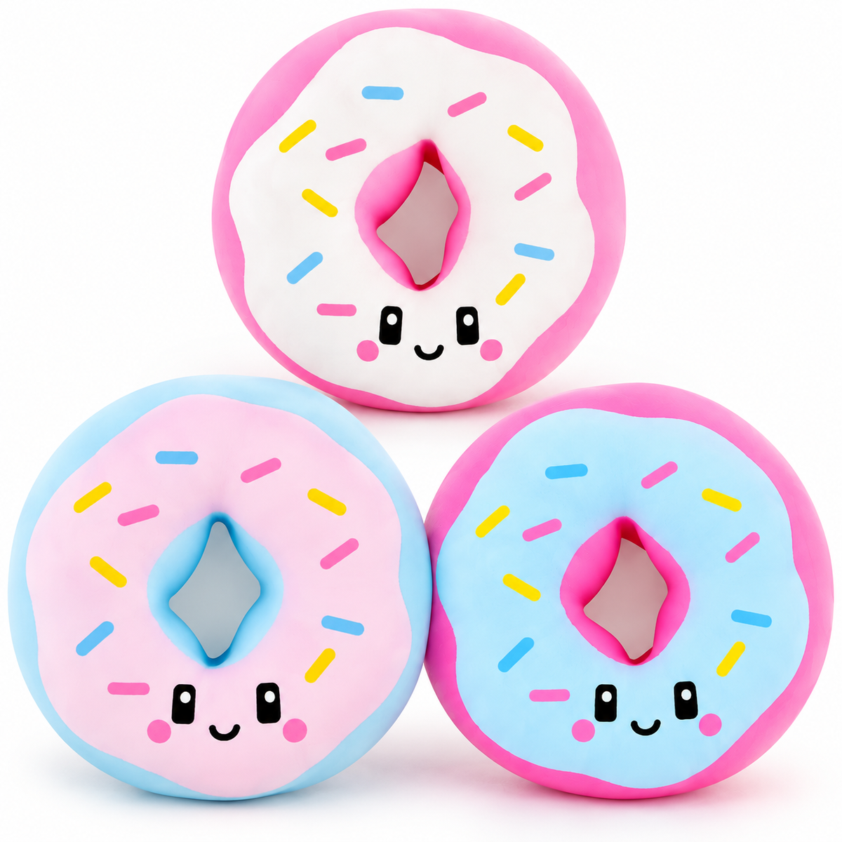 Big Squij Donut Slow-Rise Squishy Toy – Cute Sprinkle Sensory Fidget