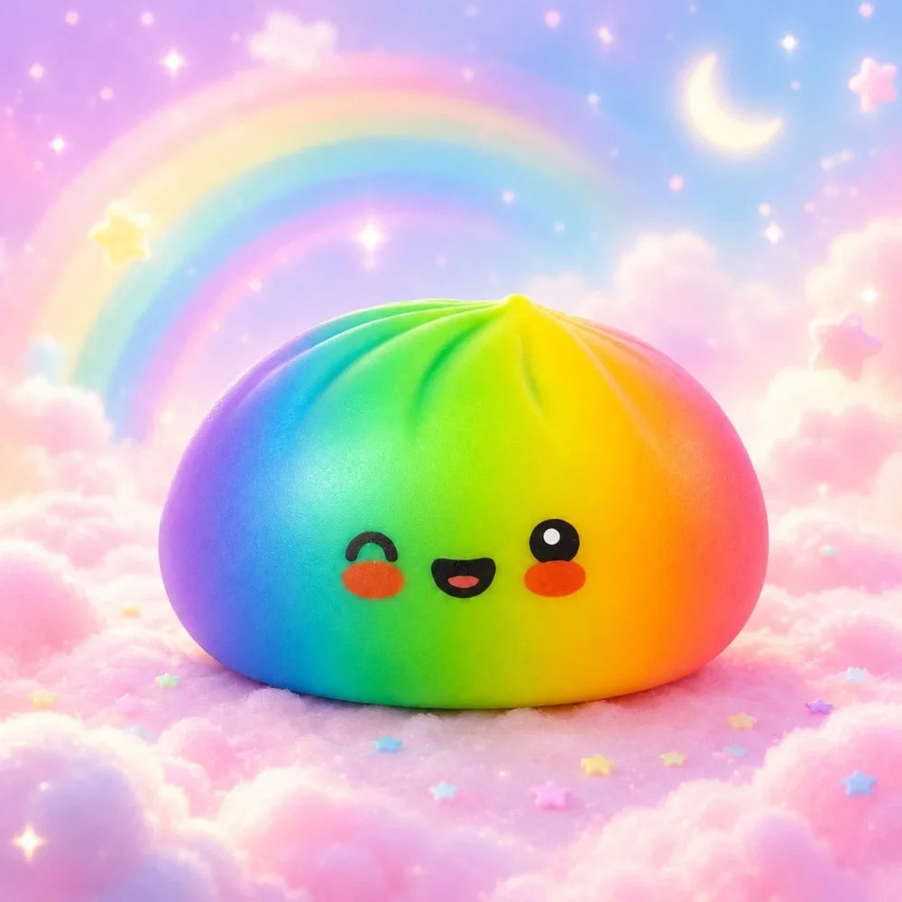 RMS The Original Viral Mystery Squishy Dumpling (Starlight, Holographic, Galaxy)