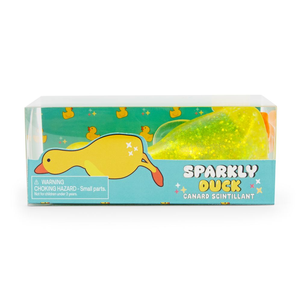 Sparkly Stretchy Duck – Glitter Squishy Sensory Toy