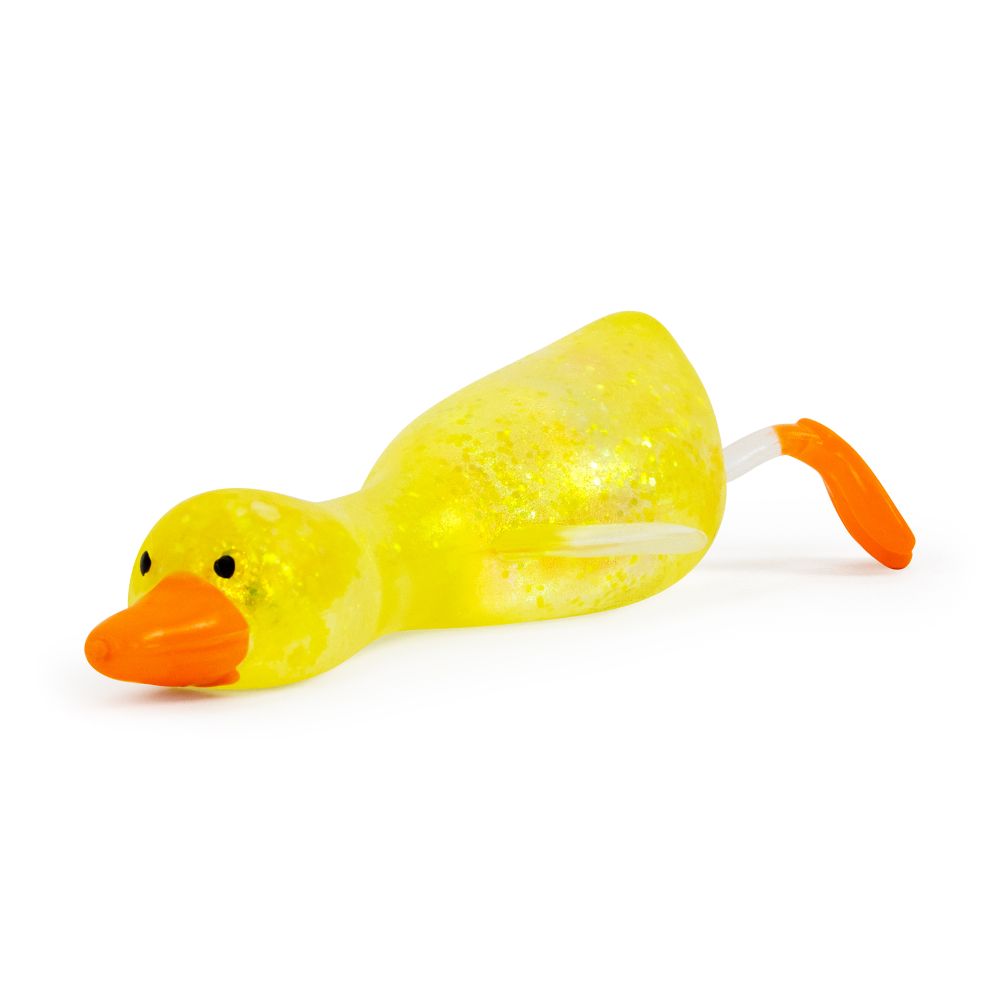Sparkly Stretchy Duck – Glitter Squishy Sensory Toy
