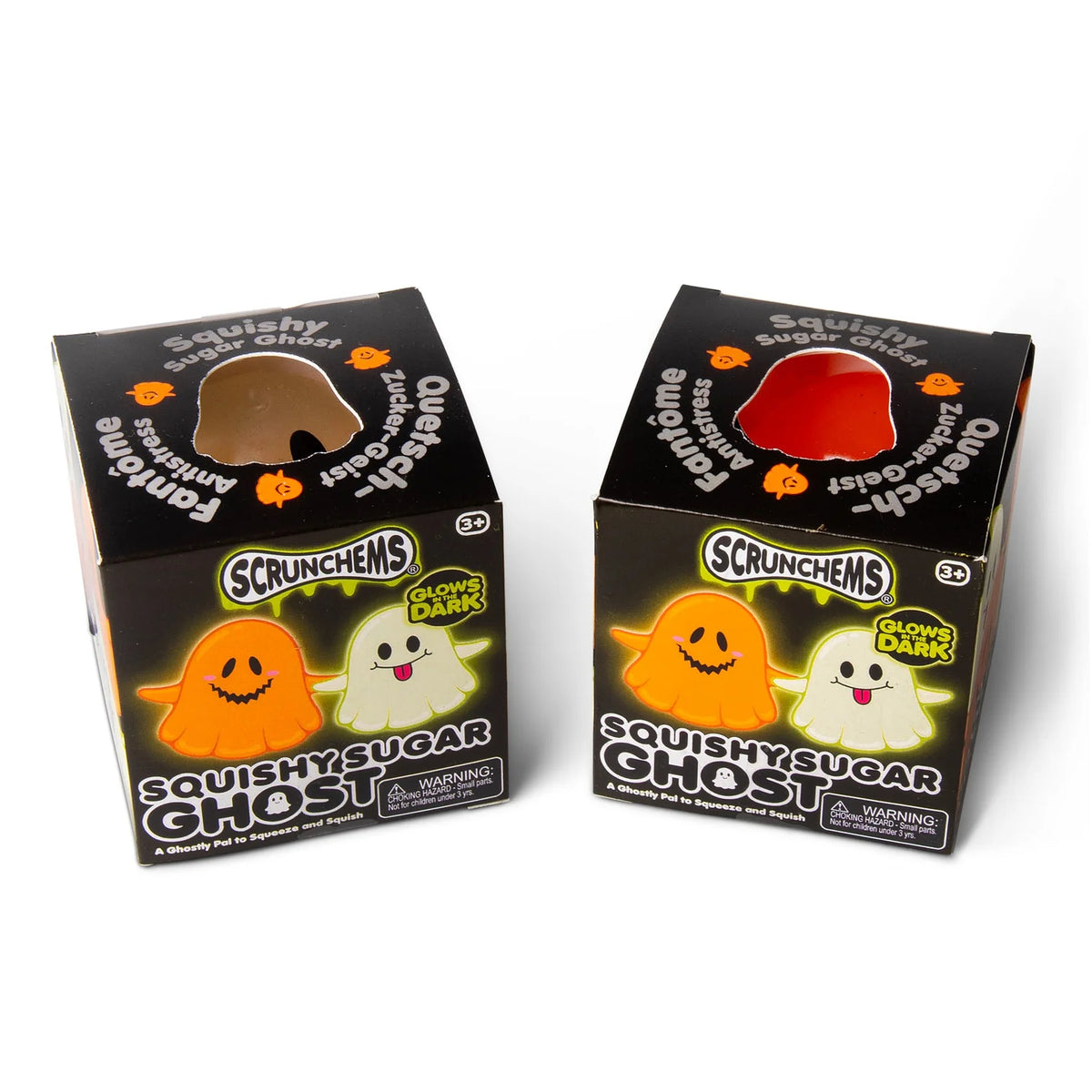 SCRUNCHEMS Glow in the Dark Sugar Ghost – Sensory Fidget Toy