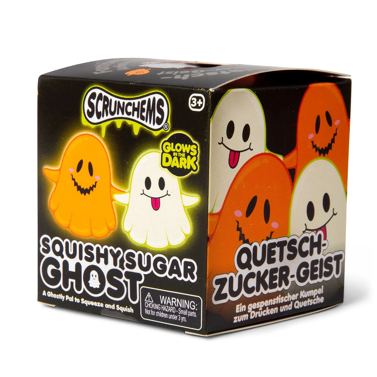SCRUNCHEMS Glow in the Dark Sugar Ghost – Sensory Fidget Toy